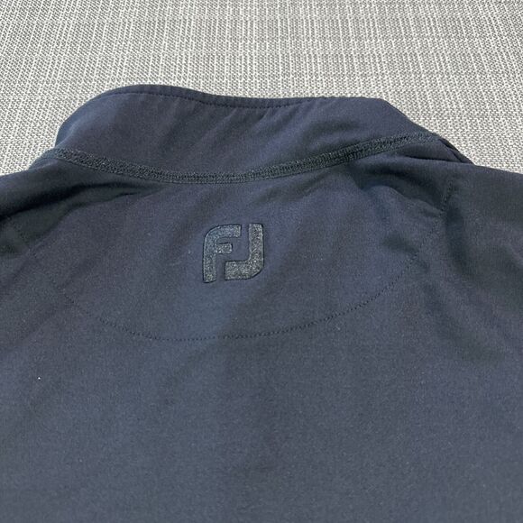 FootJoy Jacket Mens XL Black Lightweight Full Zip Outdoors Golf Nylon Stretch - Picture 5 of 11